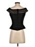 JS Collections Black Short Sleeve Top Size 6 - photo 2