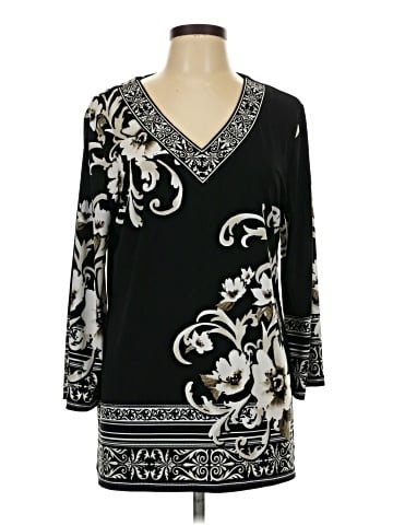 JM Collection 3/4 Sleeve Blouse (view 1)