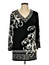 JM Collection Black 3/4 Sleeve Blouse Size L - photo 1