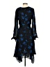 Parker 100% Polyester Blue Cocktail Dress Size 4 - photo 2