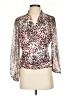 Chenault Animal Print Ivory 3/4 Sleeve Blouse Size S - photo 1