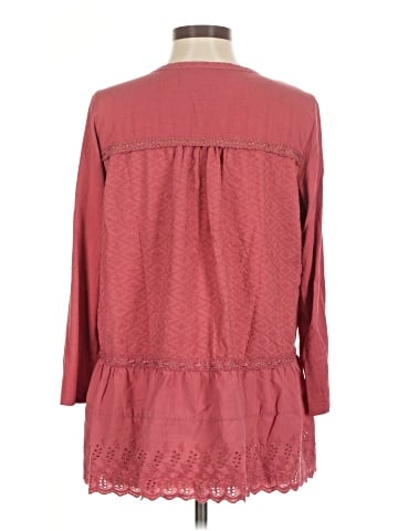 LOGO by Lori Goldstein 3/4 Sleeve Blouse (view 2)