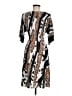 Essentials Animal Print Brown Casual Dress Size M - photo 2