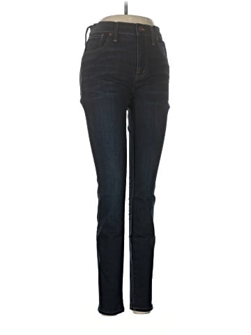 Madewell 9" Mid-Rise Skinny Jeans in Larkspur Wash: TENCEL&trade; Denim Edition (view 1)