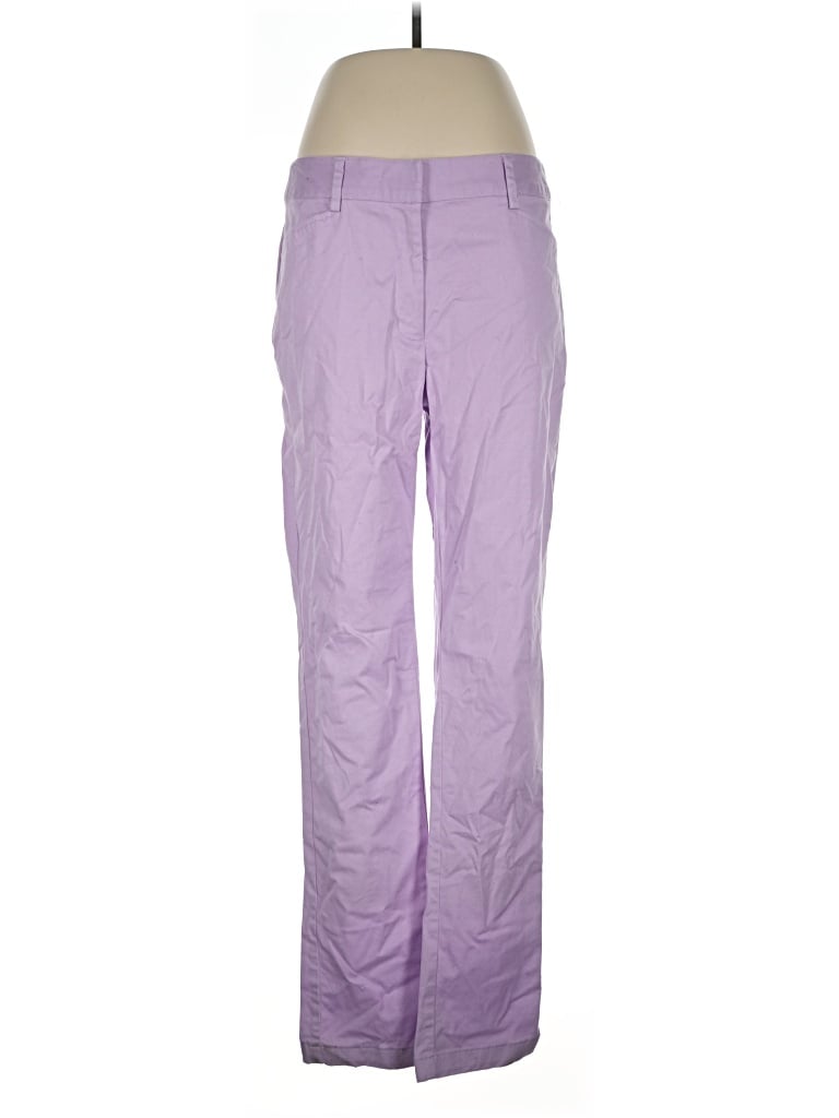 Pre-owned Lands' End Casual Pants In Purple