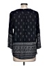 Fun2Fun 100% Rayon Black 3/4 Sleeve Blouse Size L - photo 2