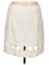 Assorted Brands 100% Polyester Solid Ivory Casual Skirt Size 12 - photo 1