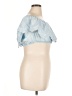 Sim & Sam 100% Cotton Blue Sleeveless Blouse Size XL - photo 4