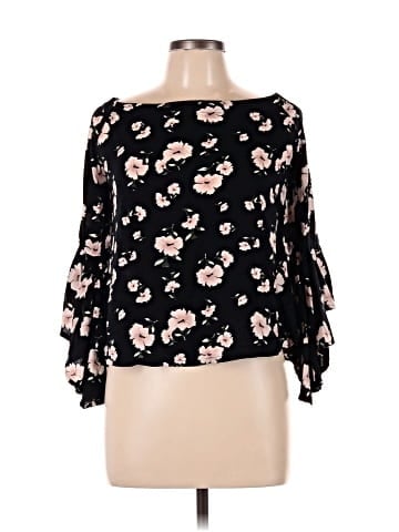 Fashion Web 3/4 Sleeve Blouse (view 1)