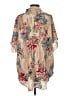 Cupshe 100% Polyester Floral Tan Short Sleeve Blouse Size S - photo 2