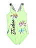 Justice Graphic Green One Piece Swimsuit Size XL (youth) - photo 1