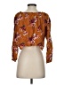 Rewind 100% Rayon Brown 3/4 Sleeve Blouse Size S - photo 2
