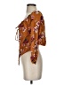 Rewind 100% Rayon Brown 3/4 Sleeve Blouse Size S - photo 5