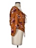Rewind 100% Rayon Brown 3/4 Sleeve Blouse Size S - photo 4