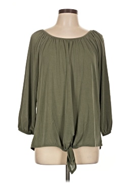 Green Envelope 3/4 Sleeve Blouse