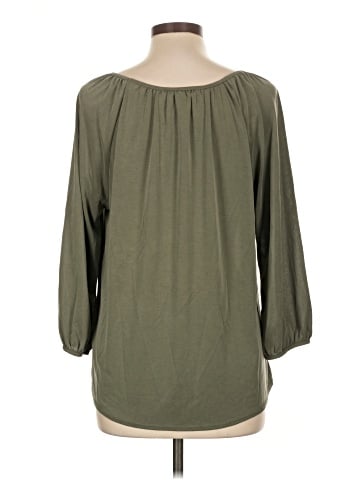 Green Envelope 3/4 Sleeve Blouse (view 2)