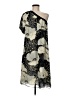 Lux 100% Polyester Graphic Black Cocktail Dress Size 7 - photo 1