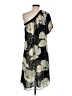 Lux 100% Polyester Graphic Black Cocktail Dress Size 7 - photo 2