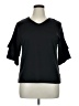 Unbranded 100% Polyester Black Short Sleeve Top Size XL - photo 1