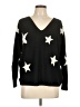 Aaeda Stars Black Pullover Sweater Size L - photo 1