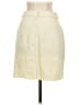 Entro 100% Cotton Solid Ivory Denim Skirt Size S - photo 2
