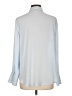 Worthington 100% Polyester Color Block Blue Long Sleeve Blouse Size L - photo 2