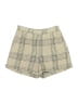 Sage the Label Plaid Tan Shorts Size S - photo 1