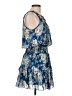 Reset 100% Polyester Print Blue Casual Dress Size L - photo 4