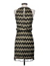 Guess 100% Polyester Chevron-herringbone Gold Casual Dress Size 4 - photo 2