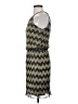 Guess 100% Polyester Chevron-herringbone Gold Casual Dress Size 4 - photo 5