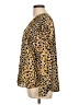 Ann Taylor Animal Print Gold Long Sleeve Blouse Size L (petite) - photo 5