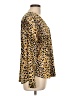 Ann Taylor Animal Print Gold Long Sleeve Blouse Size L (petite) - photo 4