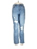 Hollister Hearts Blue Jeans Size 7 - photo 1