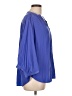 Chico's 100% Polyester Blue 3/4 Sleeve Blouse Size Lg (2) - photo 4
