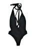 Unbranded Solid Black One Piece Swimsuit Size L - photo 1