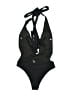 Unbranded Solid Black One Piece Swimsuit Size L - photo 2