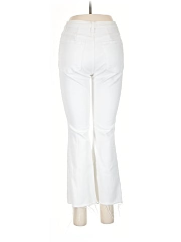 Madewell Cali Demi-Boot Jeans in Pure White: Raw-Hem Edition (view 2)