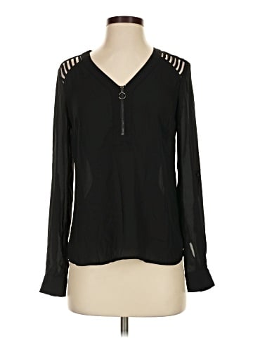 Candie's Long Sleeve Blouse (view 1)