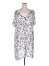Glamorous 100% Polyester Print White Casual Dress Size 20 - photo 1
