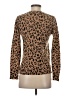 J.Crew 100% Cashmere Animal Print Brown Cashmere Pullover Sweater Size S - photo 2