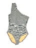 J.Crew Stripes Ivory One Piece Swimsuit Size 14 - photo 1