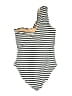 J.Crew Stripes Ivory One Piece Swimsuit Size 14 - photo 2