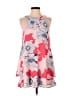 Sequin Hearts 100% Polyester Floral Pink Casual Dress Size 16 - photo 1