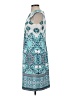 Studio One Print Teal Casual Dress Size 4 - photo 5