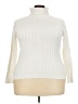 Lands' End 100% Cotton Ivory Turtleneck Sweater Size 18 - photo 1