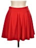 Urban Coco Solid Red Casual Skirt Size L - photo 2