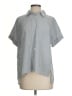 ee:some Stripes Gray Short Sleeve Blouse Size S - photo 1