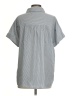 ee:some Stripes Gray Short Sleeve Blouse Size S - photo 2