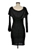 Keepsake 100% Polyester Tweed Black Cocktail Dress Size M - photo 2