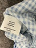 Sara Campbell Checkered-gingham Blue Sleeveless Blouse Size 2 - photo 8